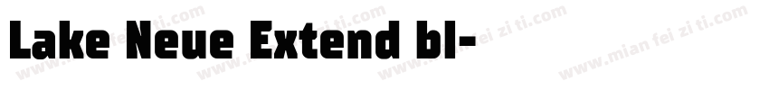Lake Neue Extend bl字体转换